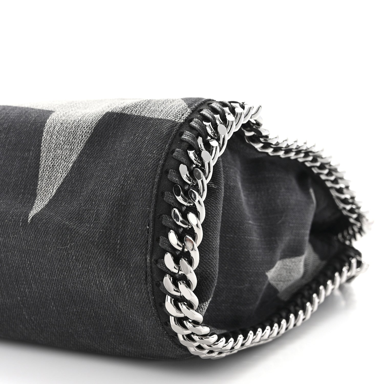 Stella McCartney Denim Star Mini Falabella Tote Black 9 of 9