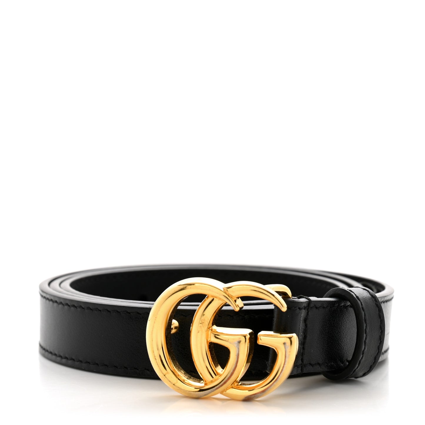 Calfskin Double G 20mm Belt 80 32 Black