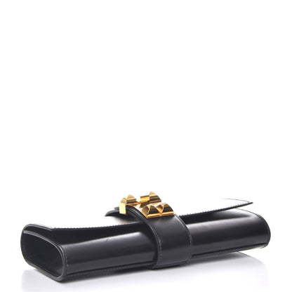 Hermes Tadelakt Medor 23 Clutch Black 4 of 8