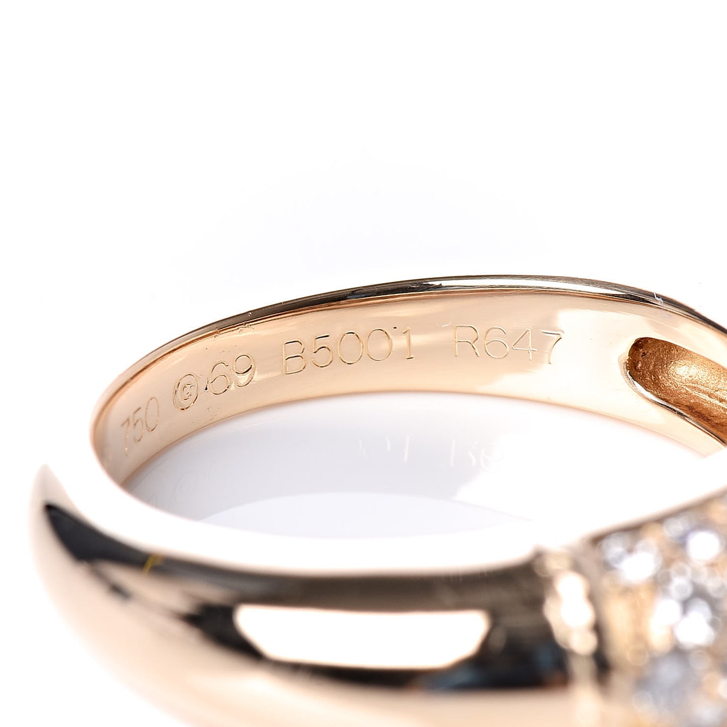 18K Yellow Gold Diamond Philippine Ring 54 6.75