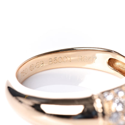 Van Cleef & Arpels 18K Yellow Gold Diamond Philippine Ring 54 6.75 5 of 5