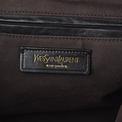 Saint Laurent Pebbled Lambskin Medium Easy Sac Burgundy 6 of 14