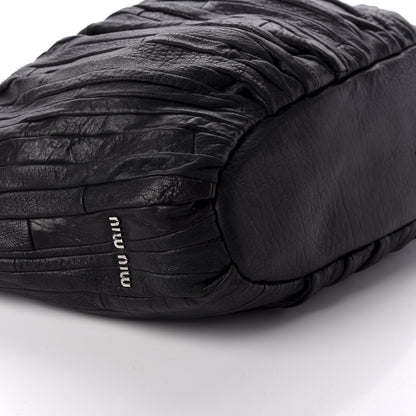 Miu Miu Nappa Matelasse Tote Black 7 of 9