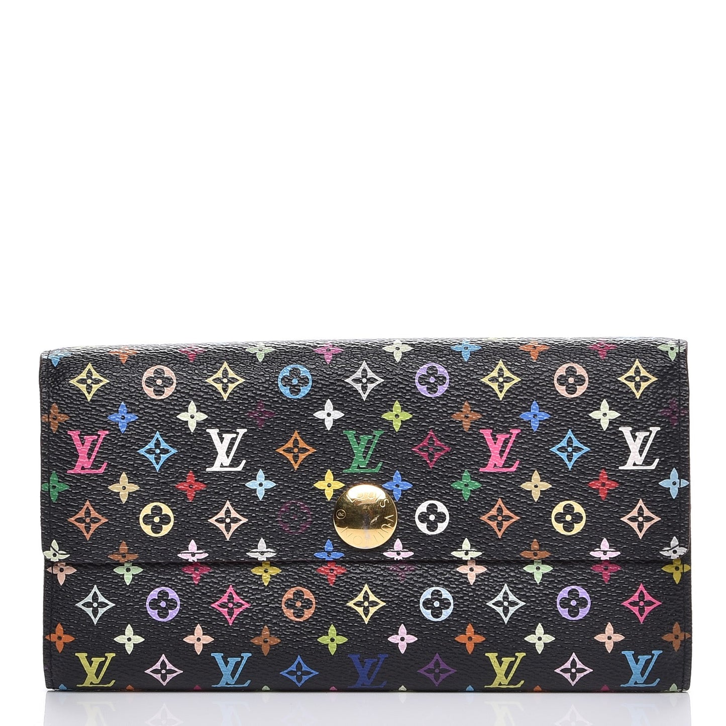 Monogram Multicolor Sarah Wallet Black