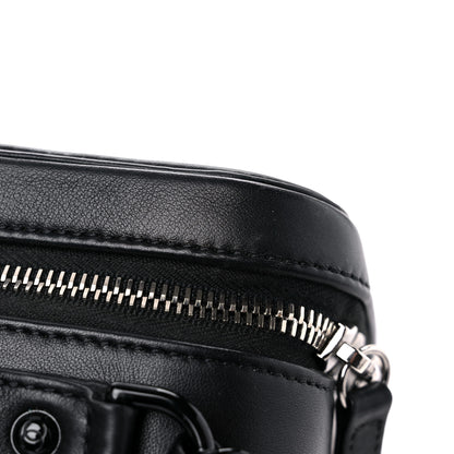 Chanel Lambskin Quilted Medium CC Filigree Vanity Case Black 19 of 22