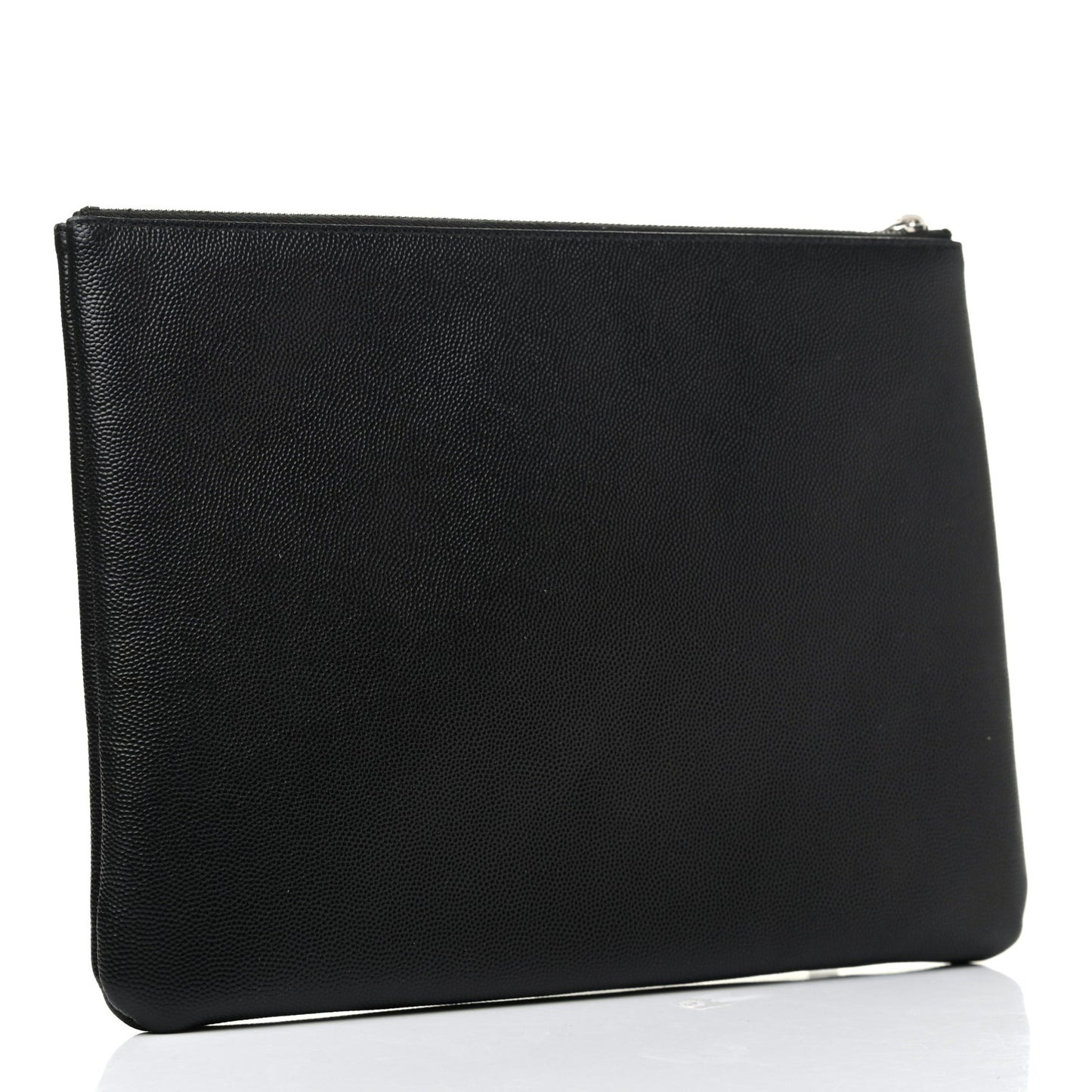 Caviar Studded Medium Deauville Pouch Black