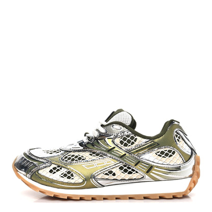 Bottega Veneta Fishnet Fabric Orbit Sneakers  40 Mud white 1 of 9
