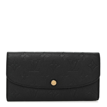 Louis Vuitton LOUIS VUITTON Empreinte Emilie Wallet Black Dune 1 of 8