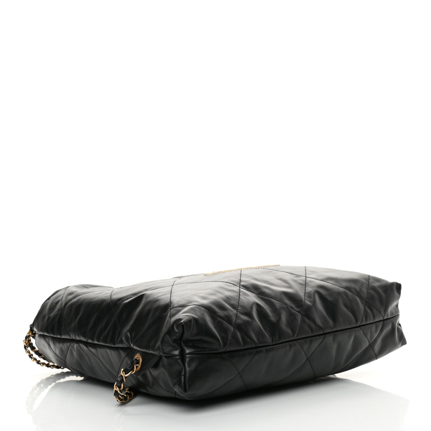 Chanel Shiny Calfskin Quilted Chanel 22 Backpack Black 4 of 10