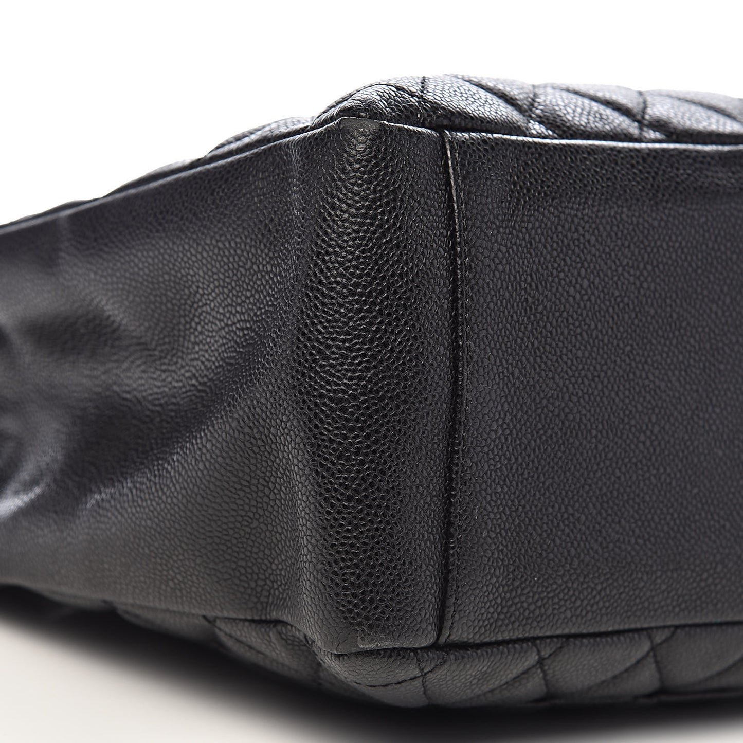Caviar Quilted Grand Shopping Tote GST Black
