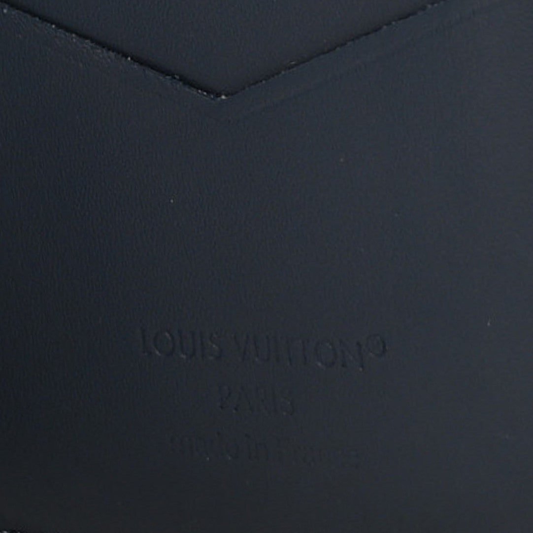 Calfskin Monogram Shadow Pocket Organizer Navy Blue