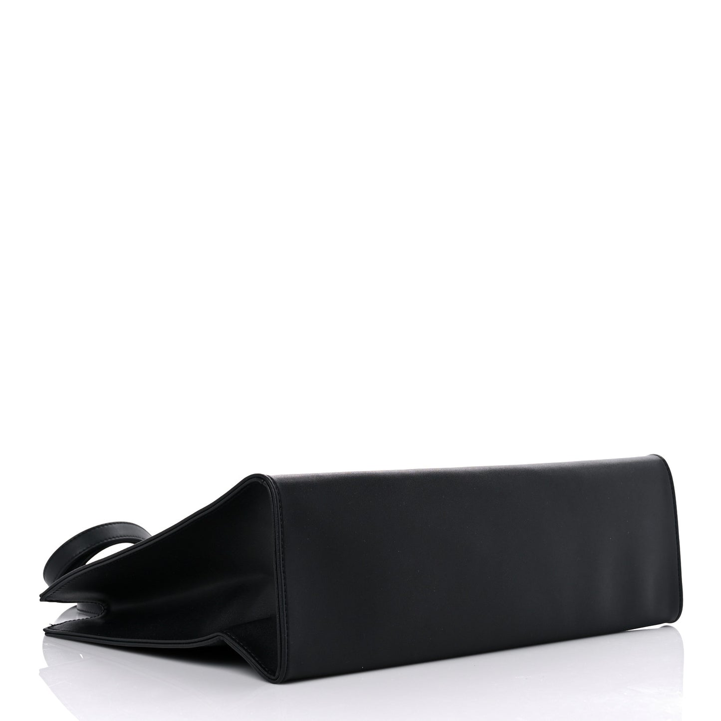 Vegan Leather Medium Shopping Bag Black