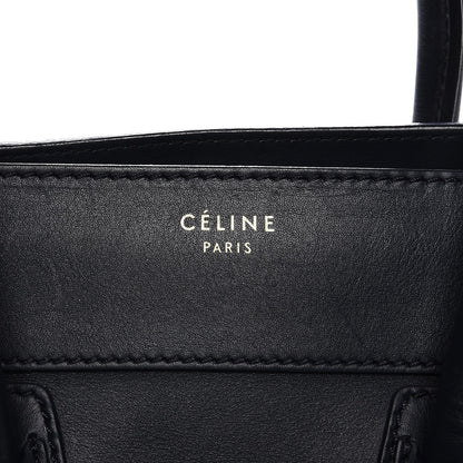 Celine Smooth Calfskin Mini Luggage Navy Blue 8 of 19