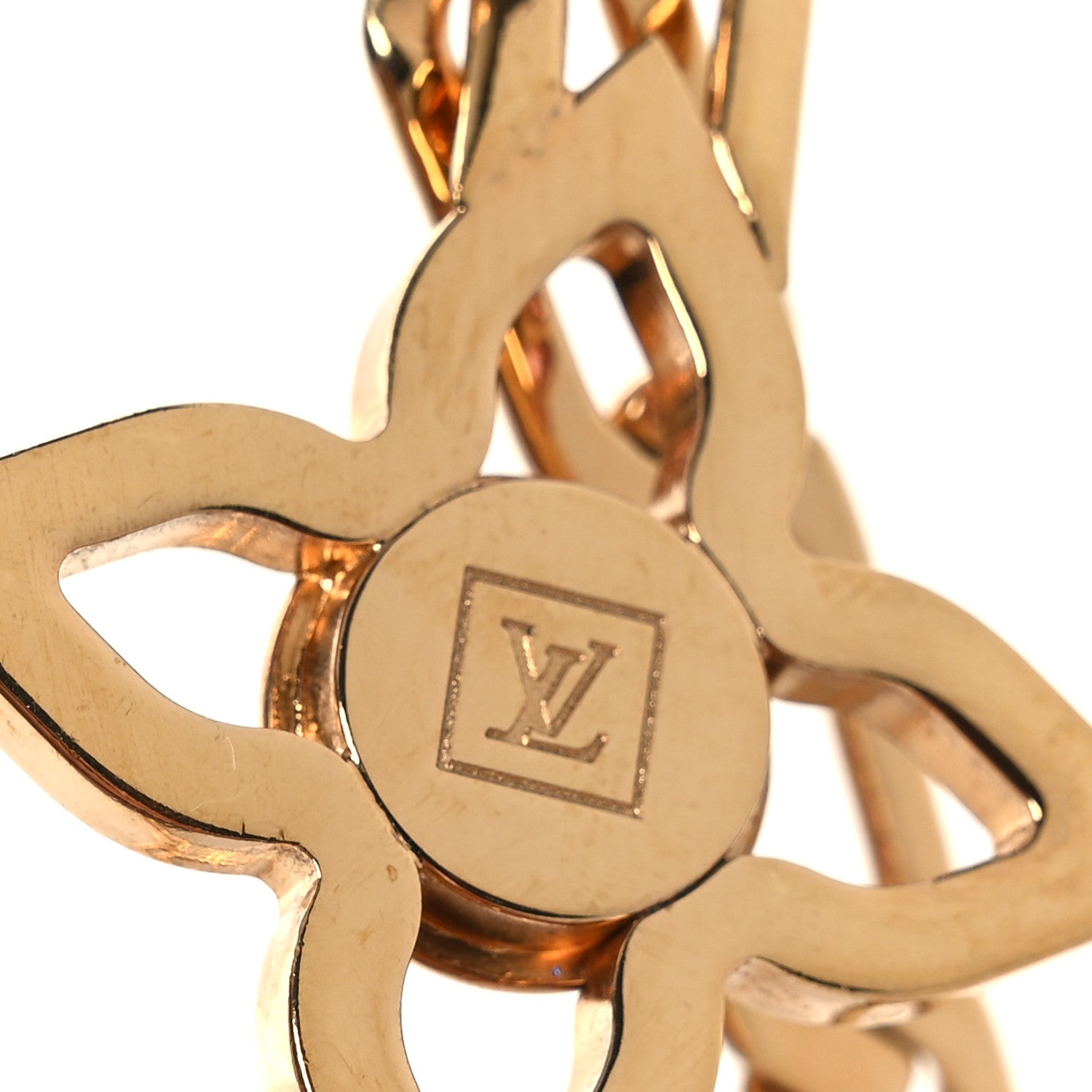 Louis Vuitton Monogram Multicolor Swarovski Crystal Flower Power Sautoir Necklace Gold 4 of 5