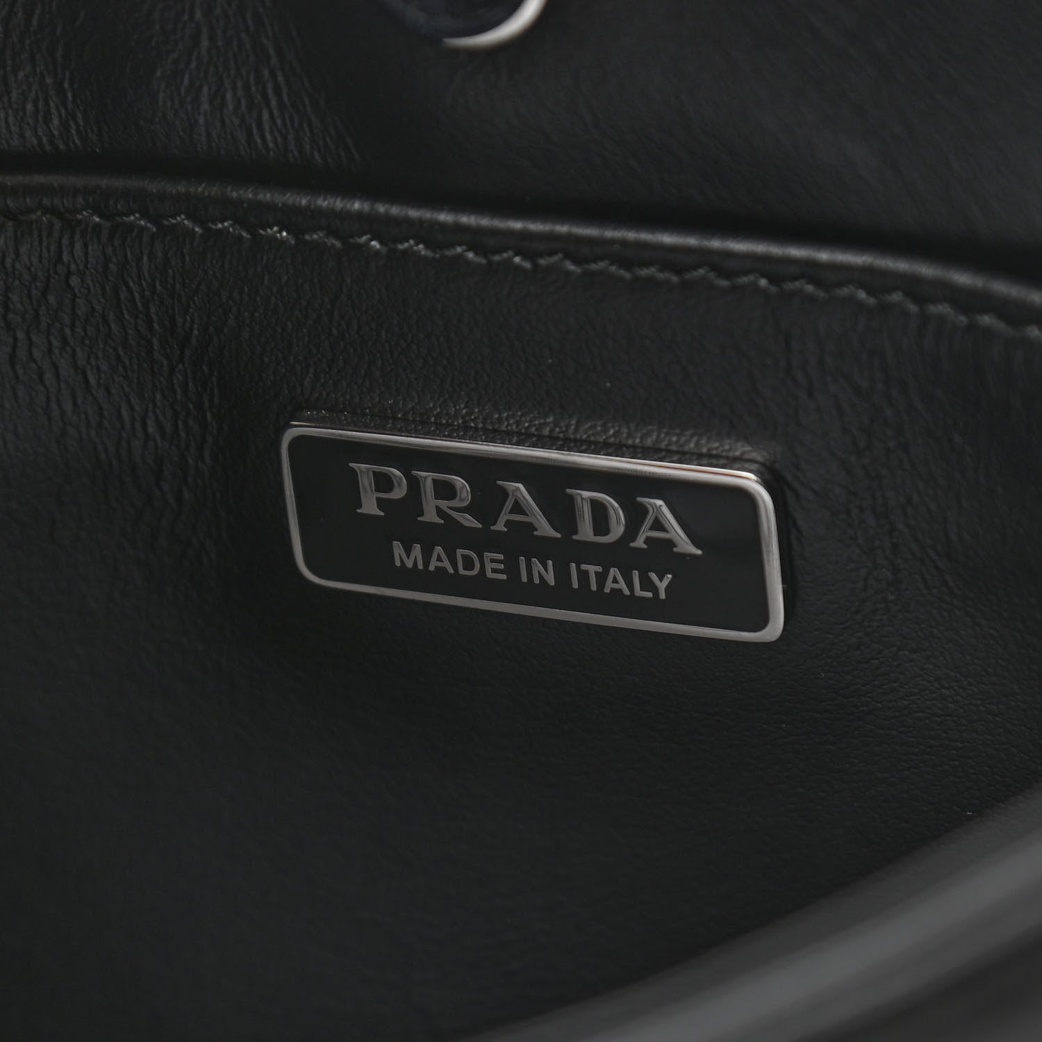 Prada Spazzolato Cleo Shoulder Bag Black 6 of 11