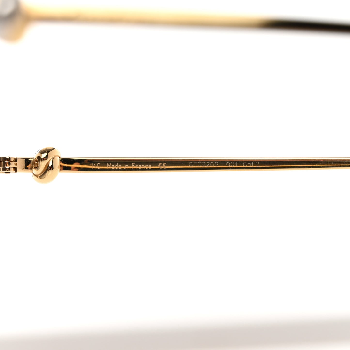 Metal Round Sunglasses CT0226S Gold Silver
