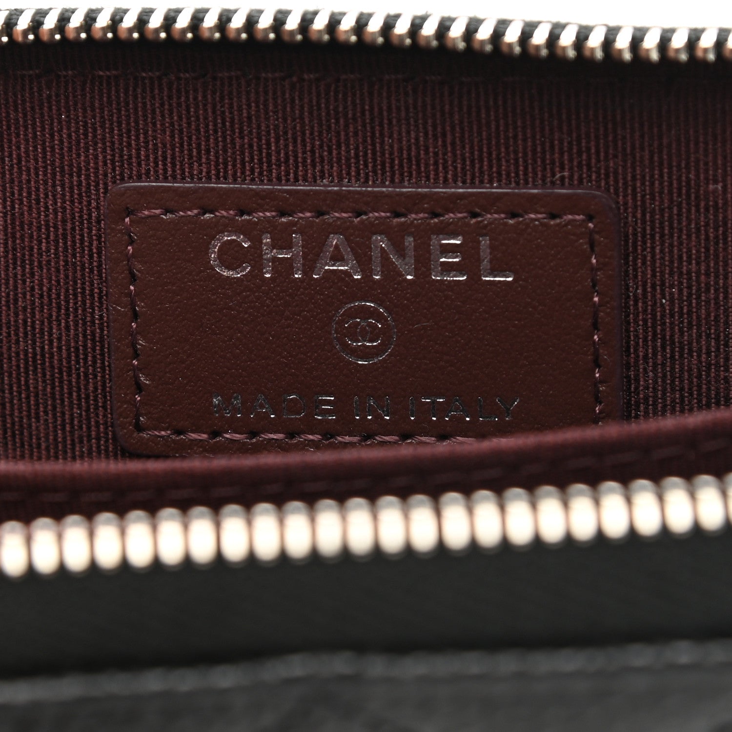 Chanel Caviar Quilted Zip Coin Purse Black 2 of 8