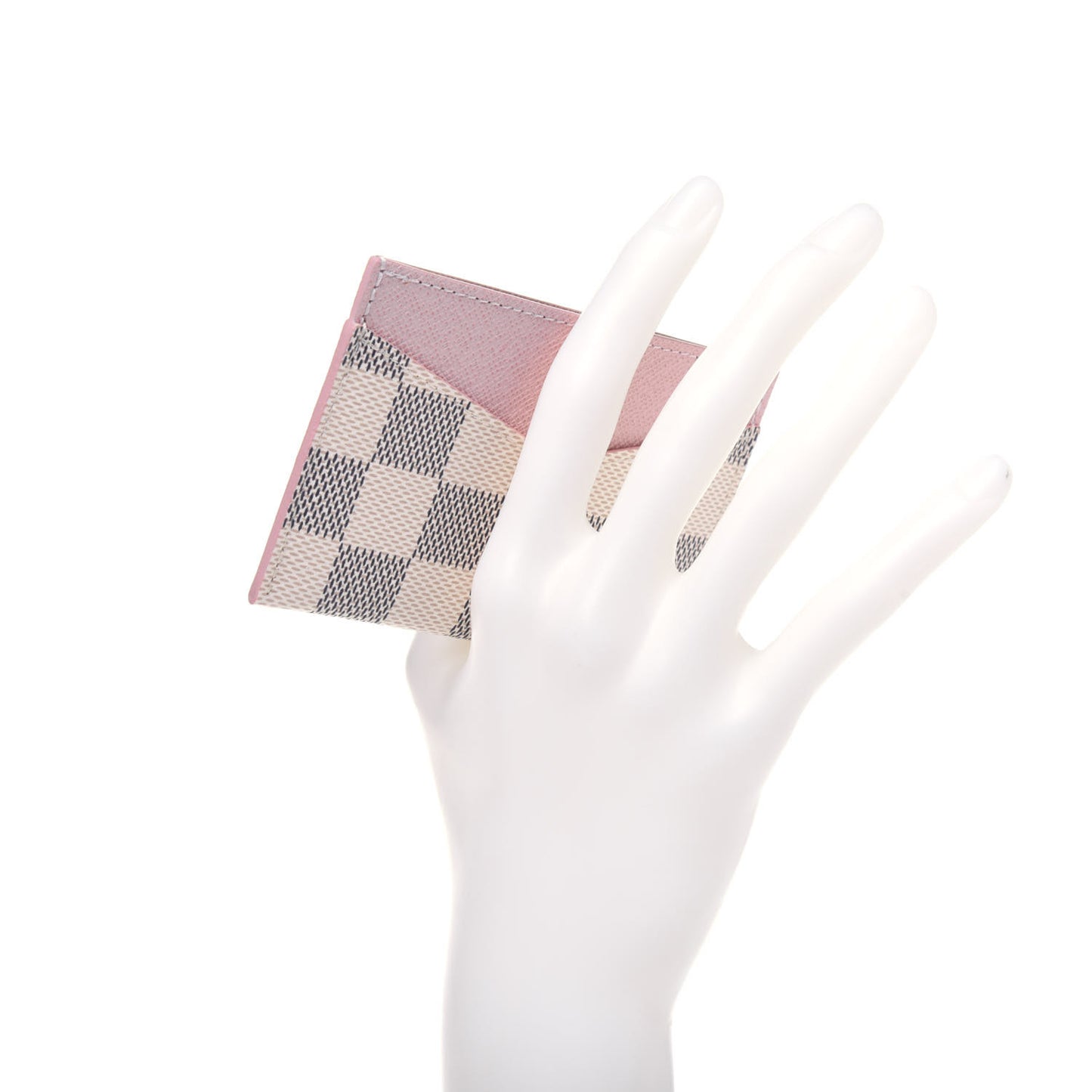 Damier Azur Daily Card Holder Rose Ballerine