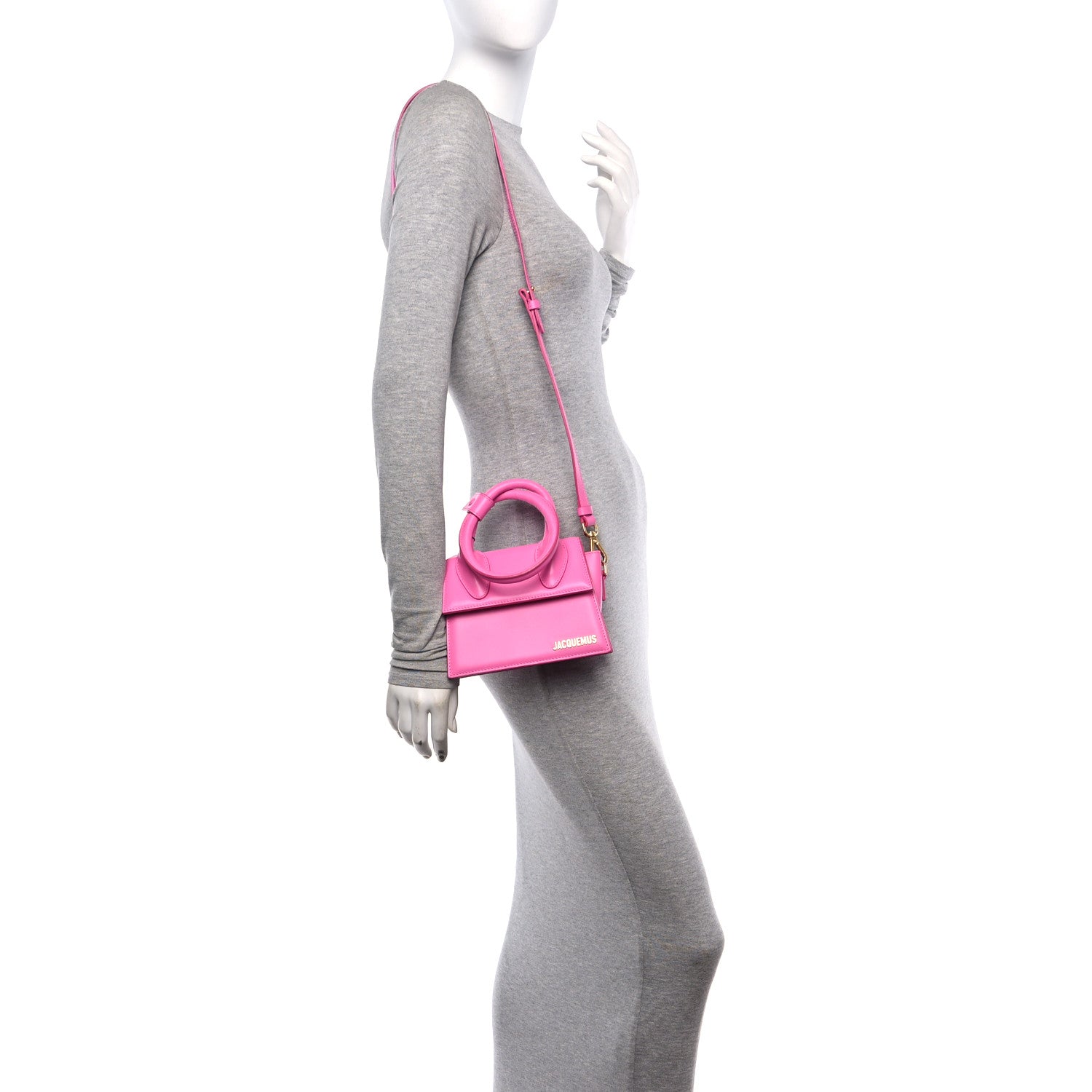 Jacquemus Smooth Calfskin Le Chiquito Noeud Pink 2 of 9