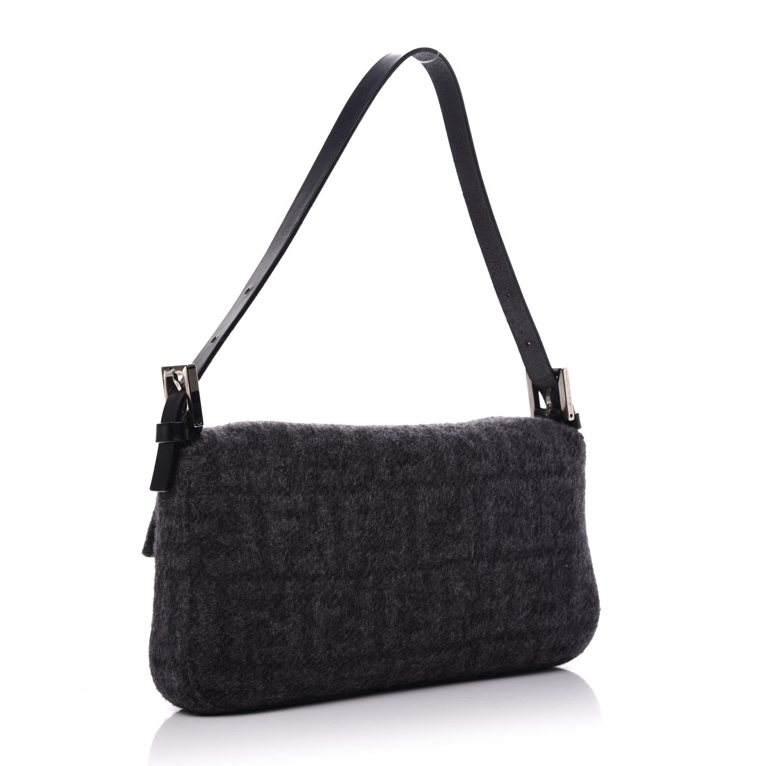 Fendi Wool Zucca Baguette Grey 3 of 9