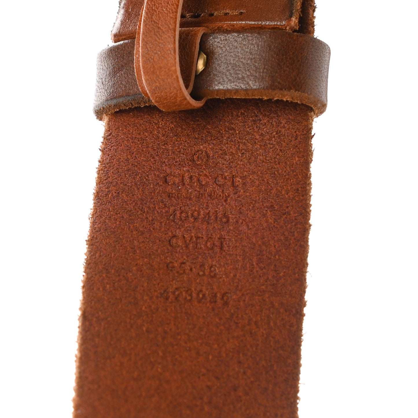 Faded Calfskin Double G 40mm Belt 95 38 Cuir