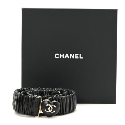 Chanel Calfskin CC Heart Belt 85 34 Black 5 of 5