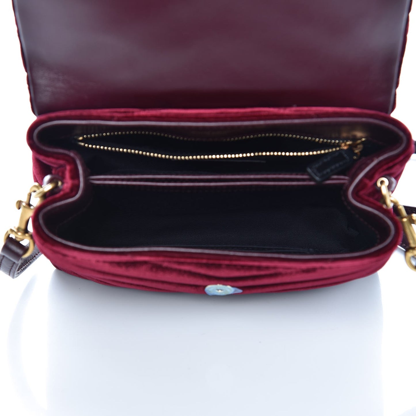 Velvet Y Quilted Monogram Toy Loulou Crossbody Bag French Burgundy