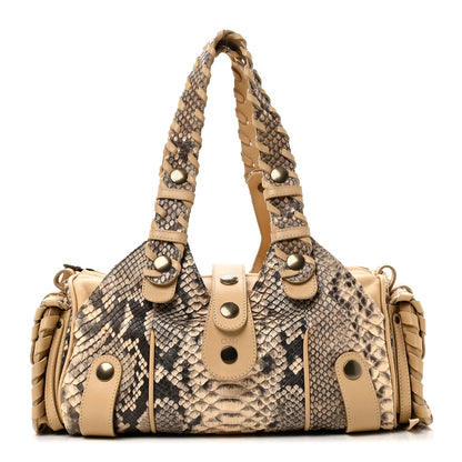 Chloe Snakeskin Calfskin Silverado Shoulder Bag Marbre 1 of 9