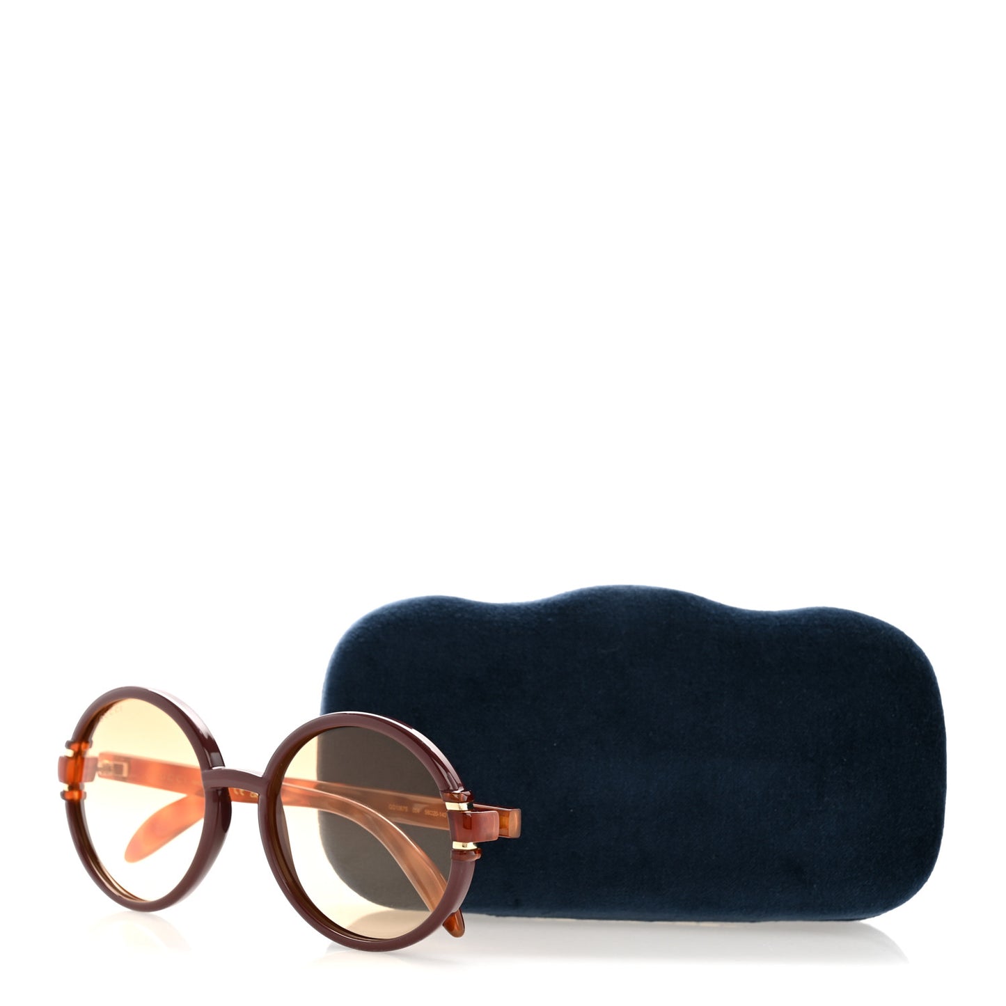 Acetate Round Sunglasses GG1067S Red Tortoiseshell