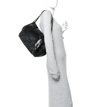 Chanel Vinyl Medium Rock and Chain Flap Black 3 of 19