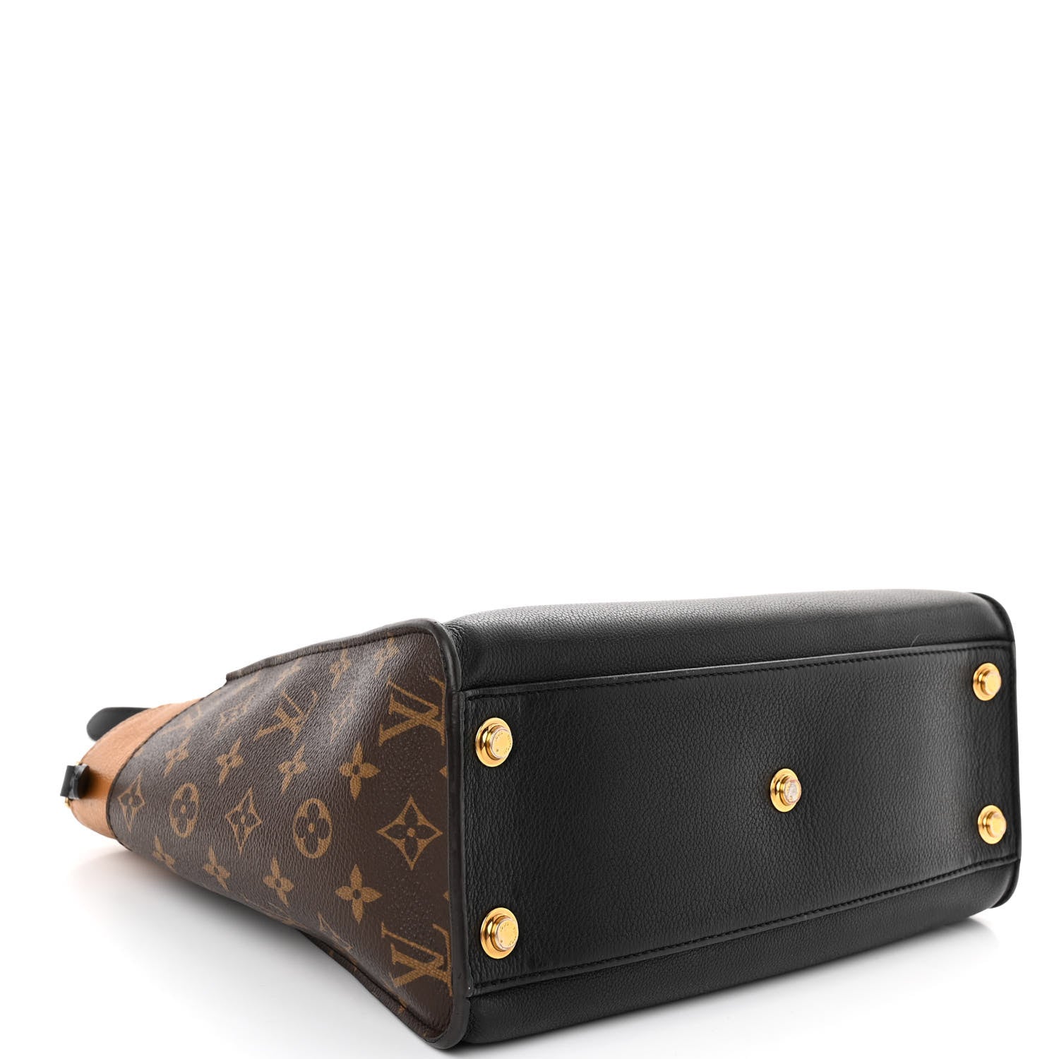 Louis Vuitton Calfskin Monogram On My Side Black 4 of 9