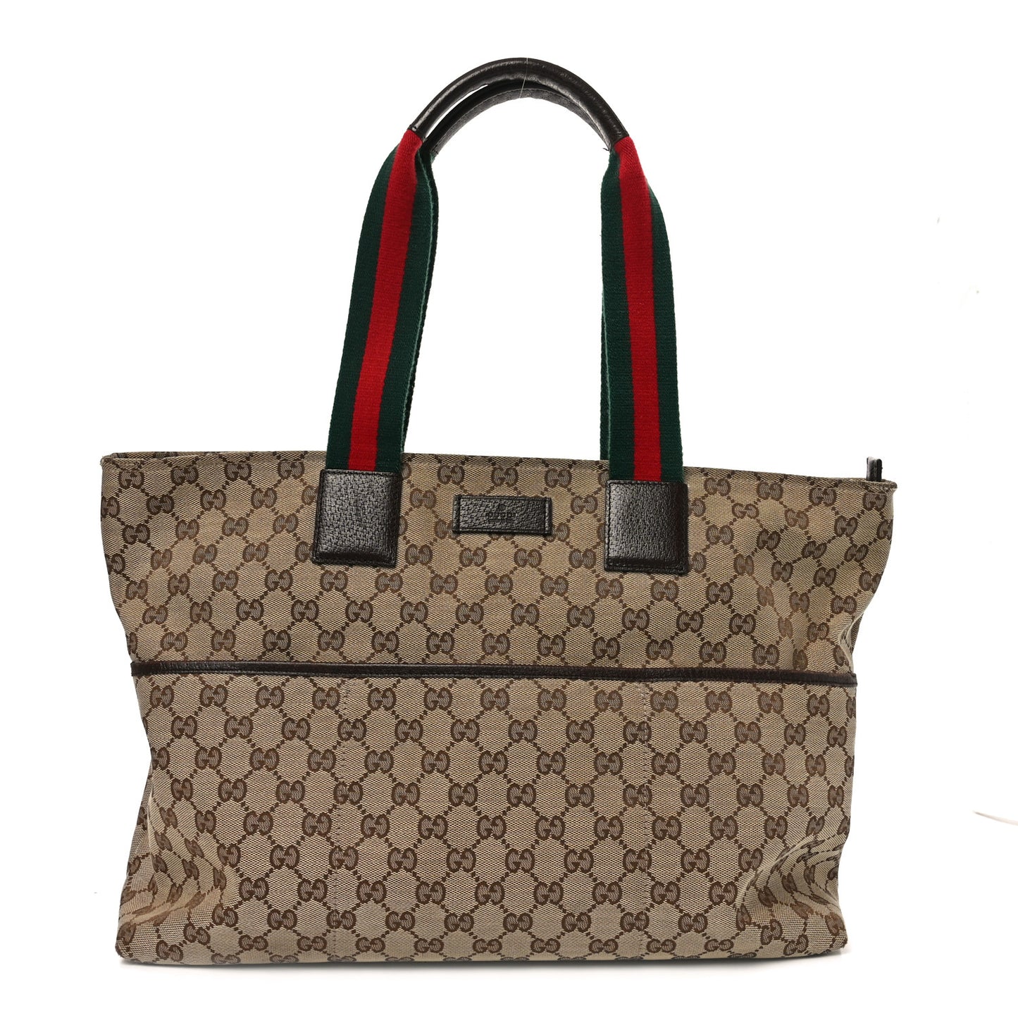 Monogram Web Large Diaper Tote Brown