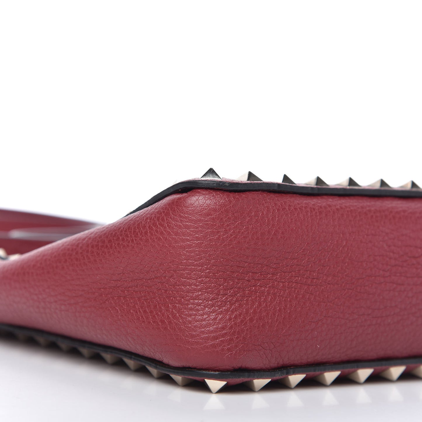Pebbled Calfskin Mini Rockstud Flip-Lock Messenger Bag Rubino