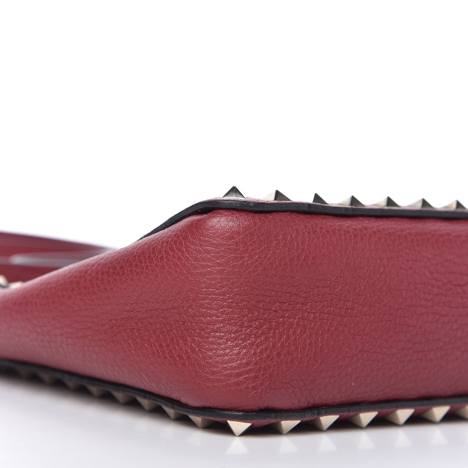 Valentino Garavani Pebbled Calfskin Mini Rockstud Flip-Lock Messenger Bag Rubino 6 of 10