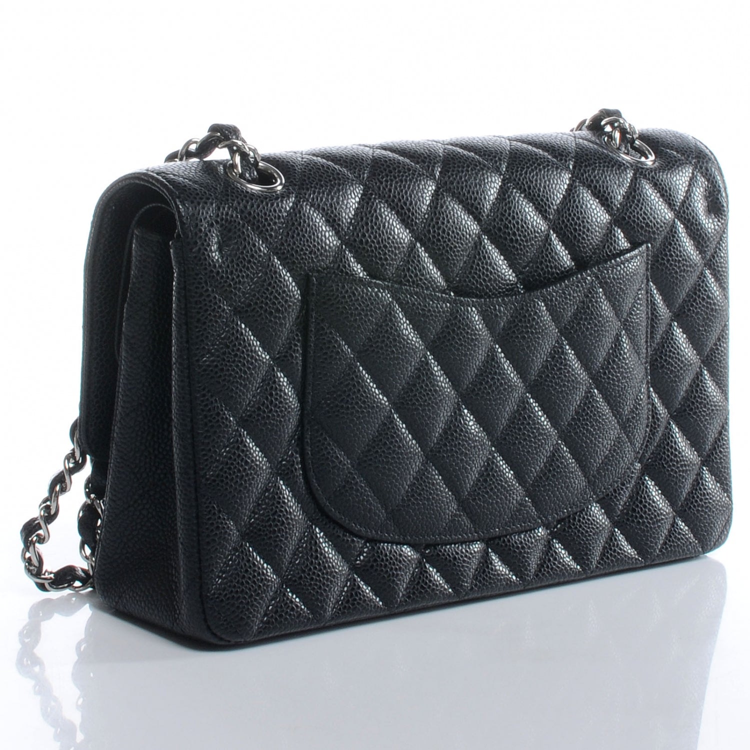 Chanel Caviar Quilted Medium Double Flap Black 3 of 8