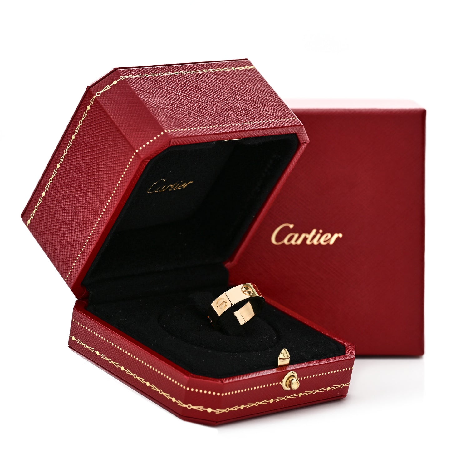 18K Yellow Gold 5.5mm LOVE Ring 52 6