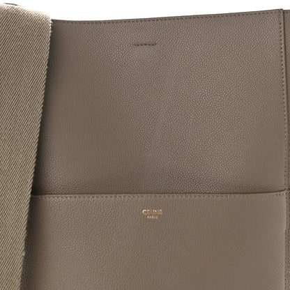 Celine Soft Grained Calfskin Sangle Bucket Bag Taupe 8 of 12