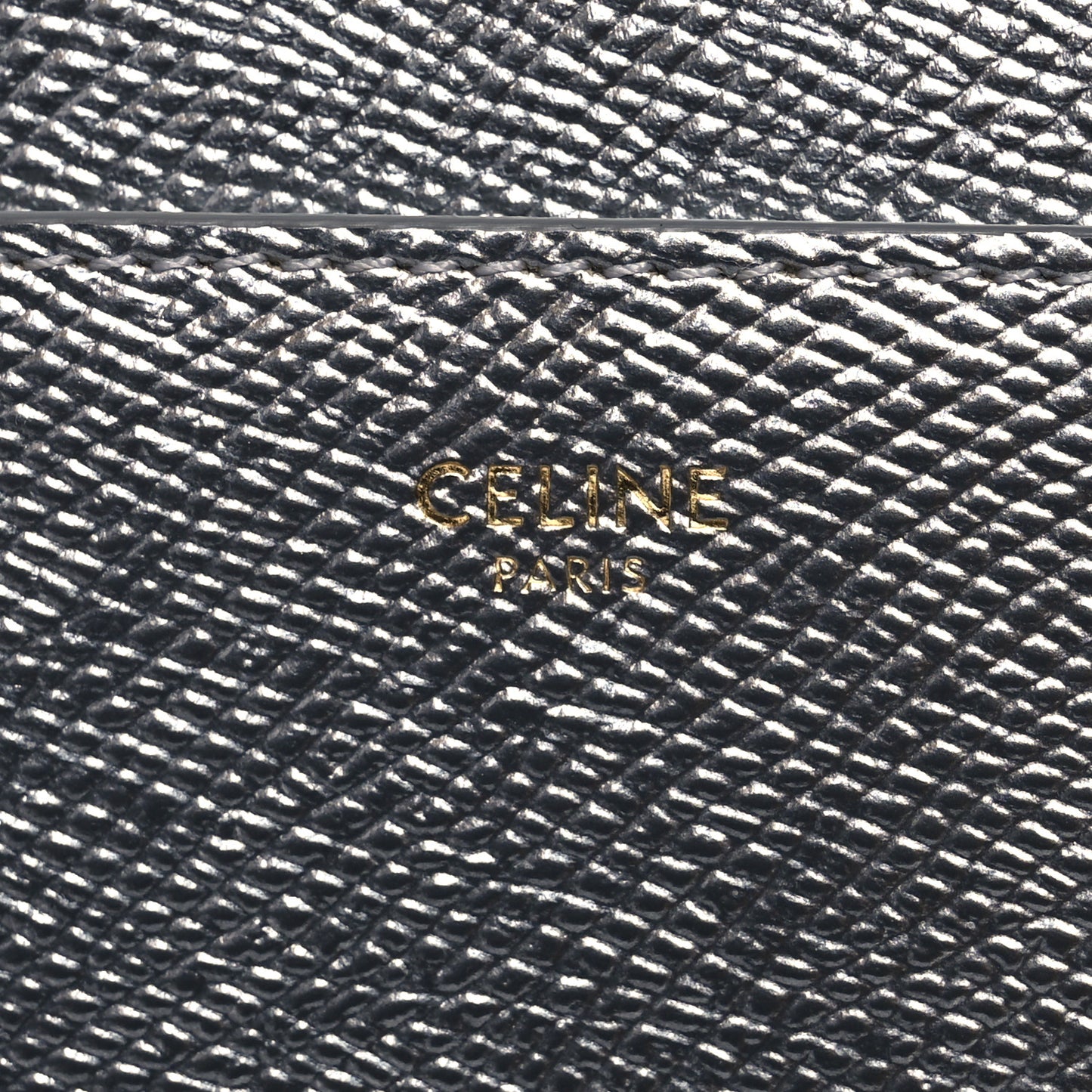 Grained Calfskin Cartable Medium Briefcase Silver