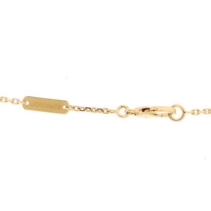 Van Cleef & Arpels 18K Yellow Gold Mother of Pearl Sweet Alhambra Pendant Necklace 4 of 5
