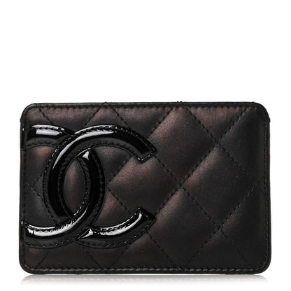 Chanel Calfskin Quilted Cambon Card Holder Black 1 of 8