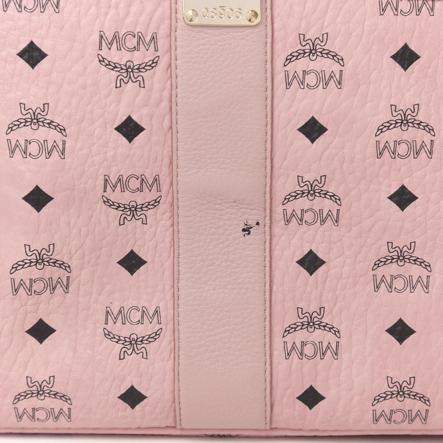 MCM Visetos Medium Liz Reversible Shopper Tote Soft Pink 9 of 19
