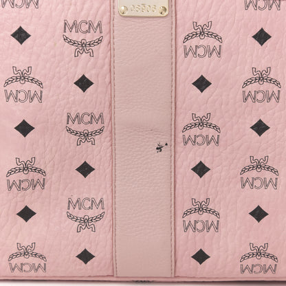 MCM Visetos Medium Liz Reversible Shopper Tote Soft Pink 9 of 19