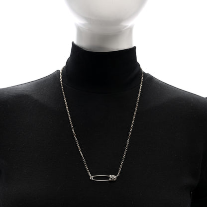 Chrome Hearts Sterling Silver Safety Pin Pendant Necklace 2 of 4