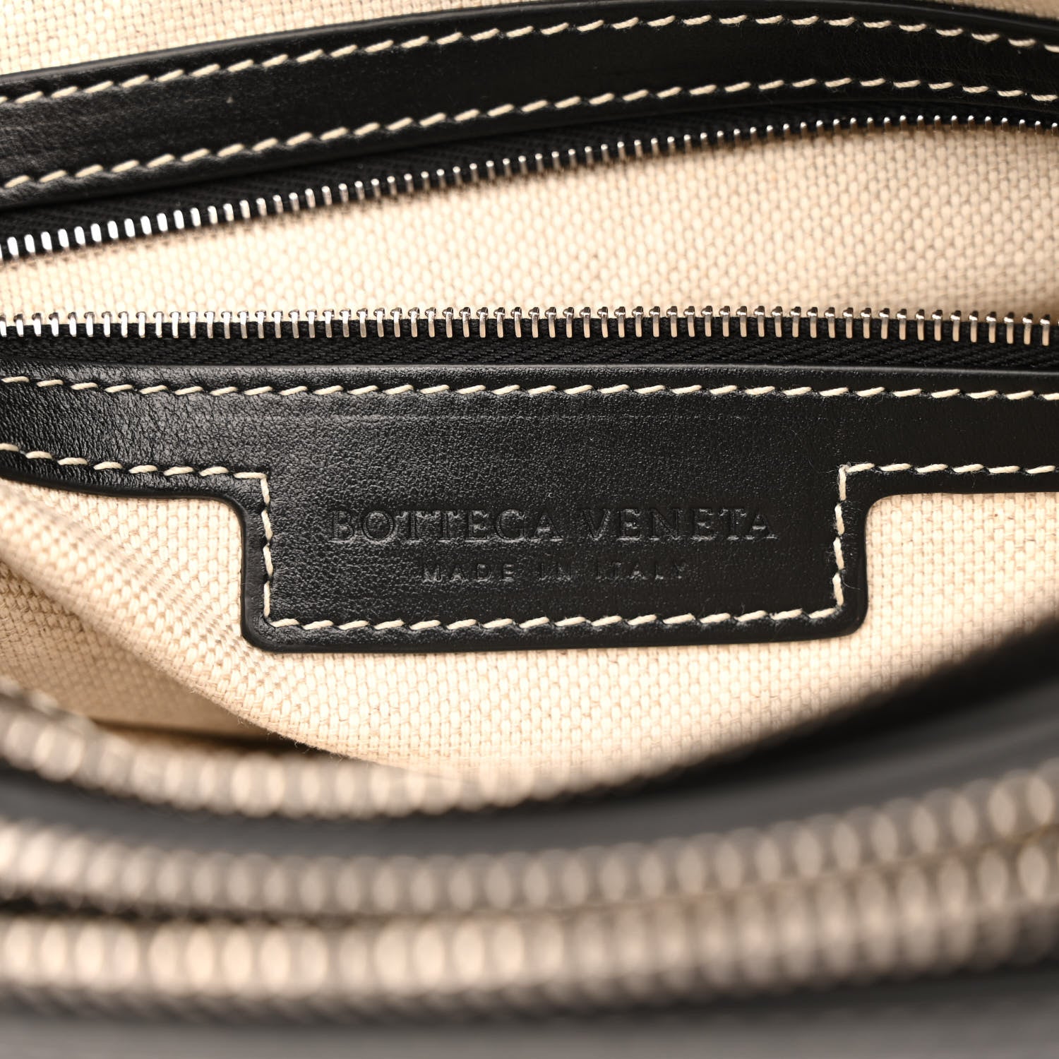 Bottega Veneta Nappa Intrecciato Duo Bag Black Natural 7 of 12