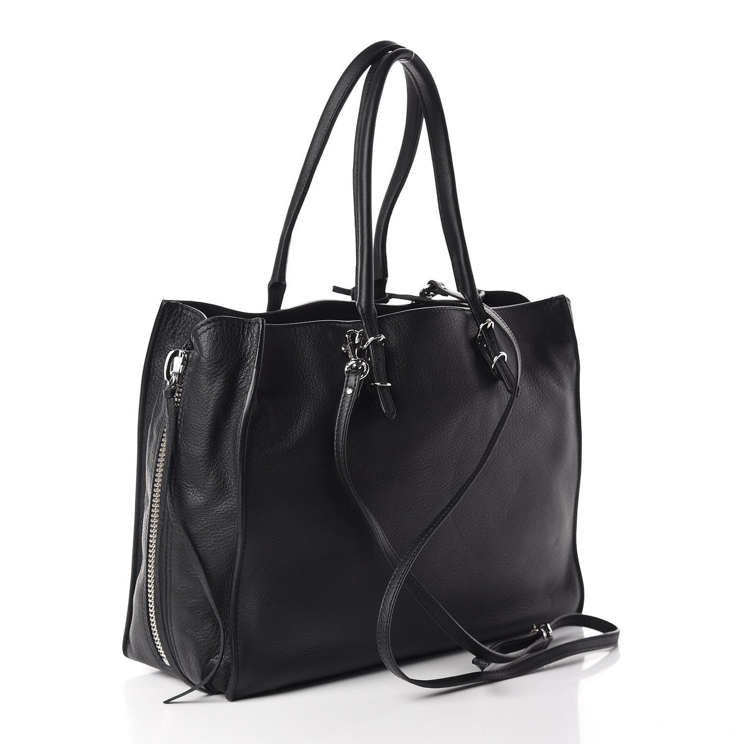 Veau Papier B4 Zip Around Tote Black