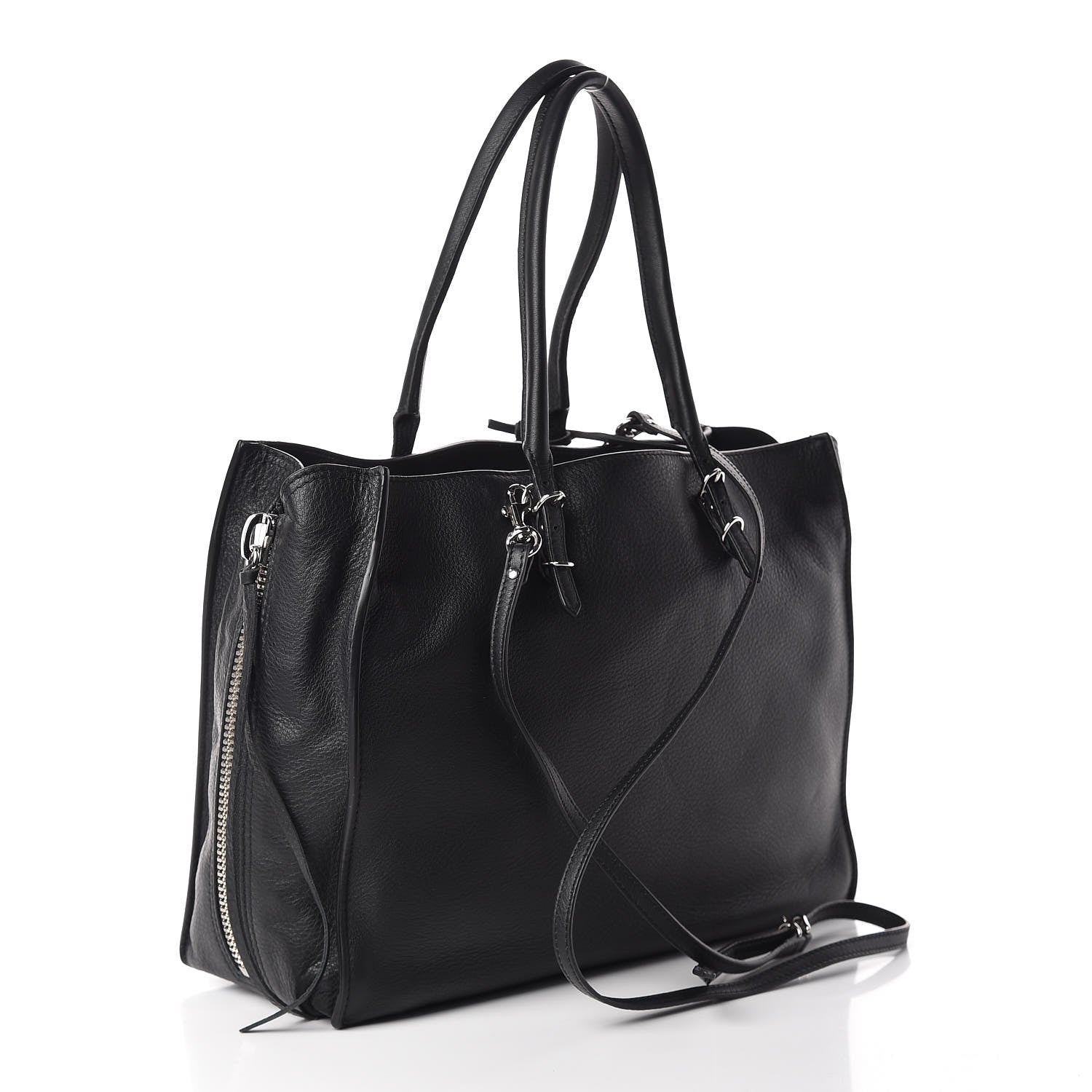 Balenciaga Veau Papier B4 Zip Around Tote Black 3 of 10