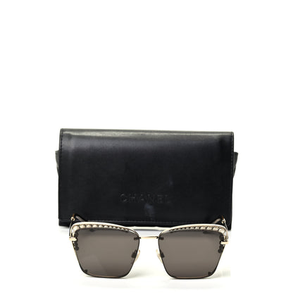 Chanel Square Frame Pearl Sunglasses 4235-H Dark Grey 6 of 6