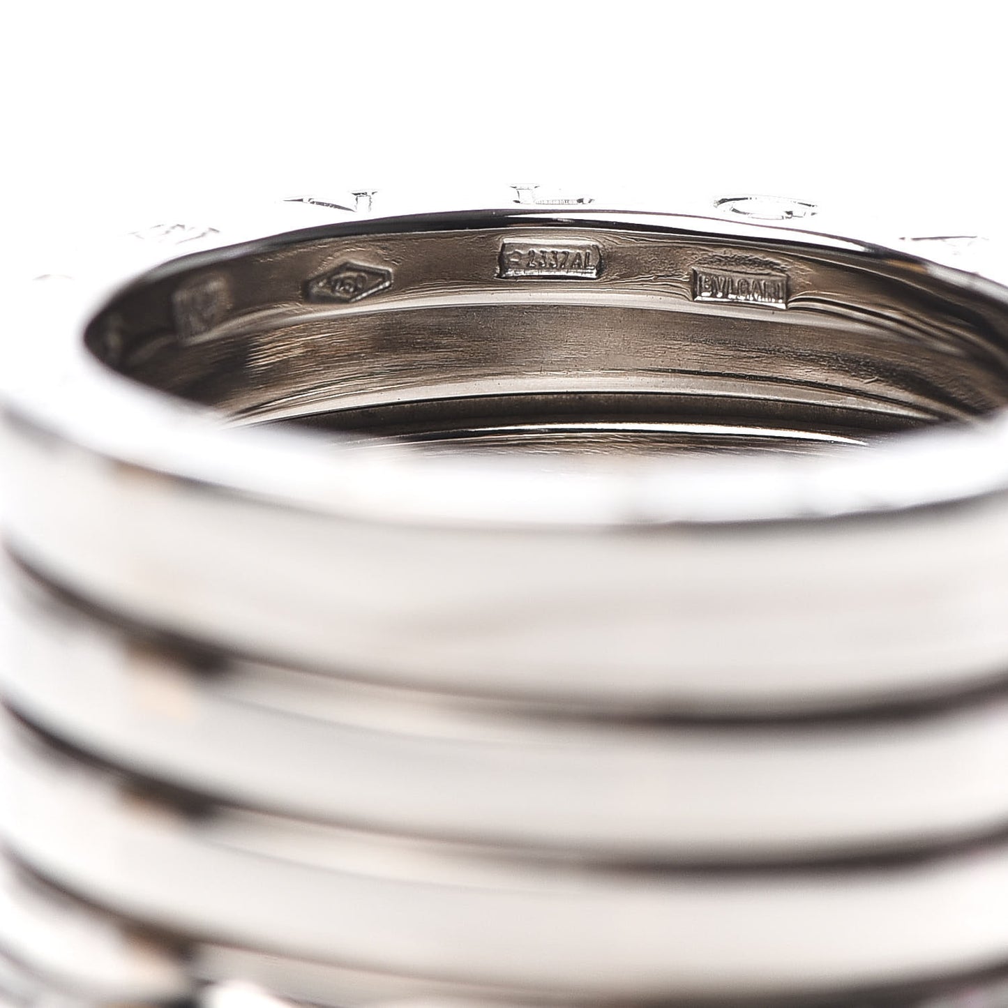 18K White Gold B.Zero1 Four-Band Ring 56 7.5