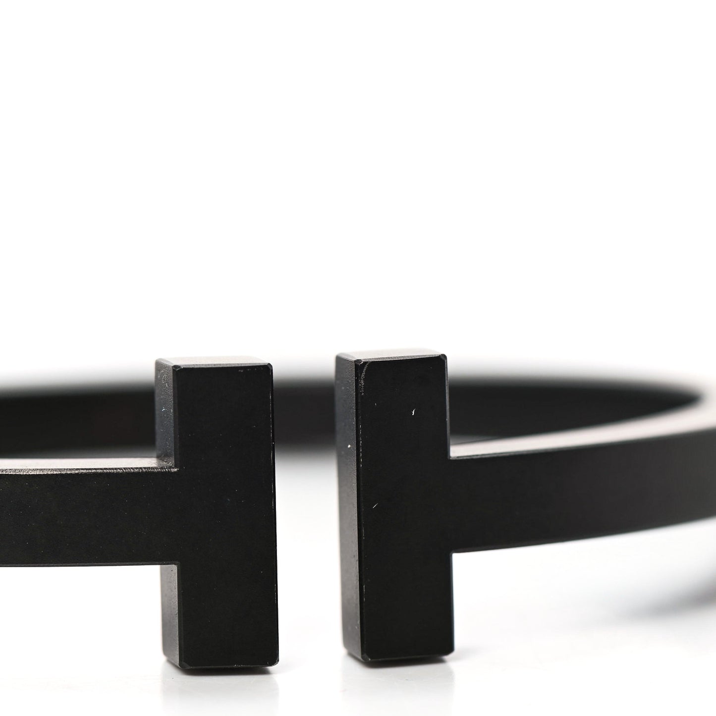 Black-Coated Stainless Steel T Square Bracelet