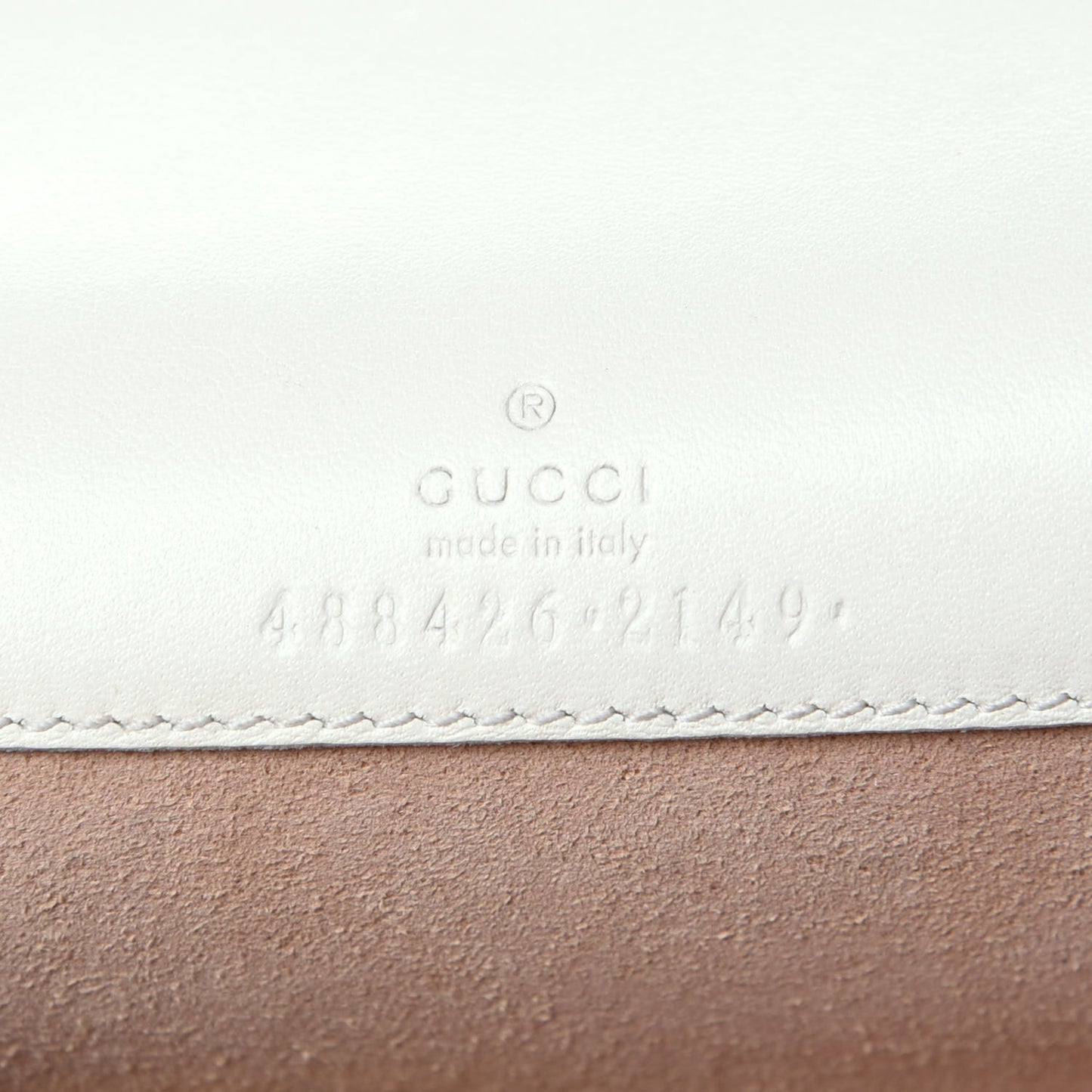 Calfskin Matelasse GG Marmont Mini Bag White
